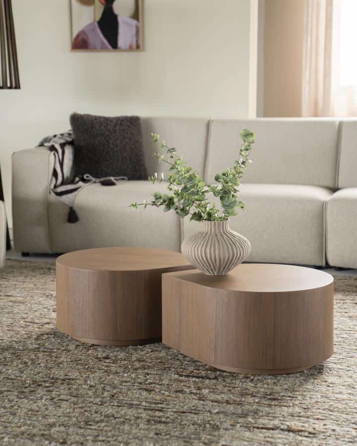 Bijzettafel Jules - lichtbruin