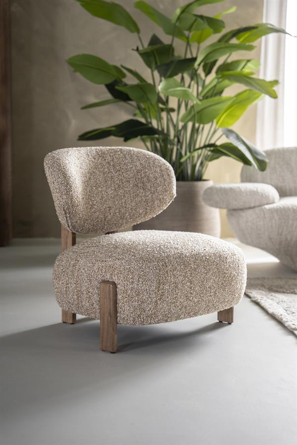 Fauteuil Reza bruin - taupe Bay