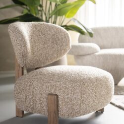Fauteuil Reza bruin - taupe Bay