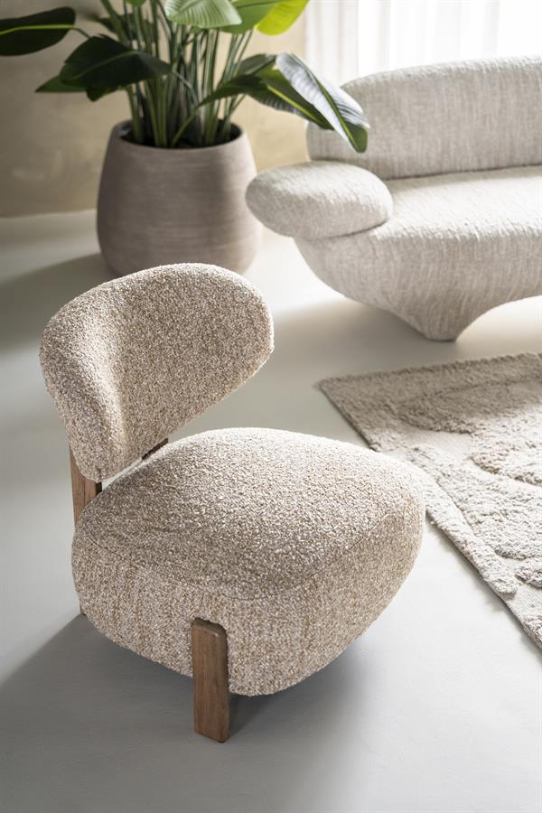 Fauteuil Reza bruin - taupe Bay