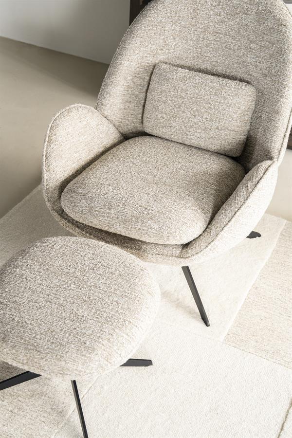 Fauteuil Ryan - beige Zora