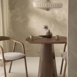 Eettafel Aron vierkant 80x80 - lichtbruin
