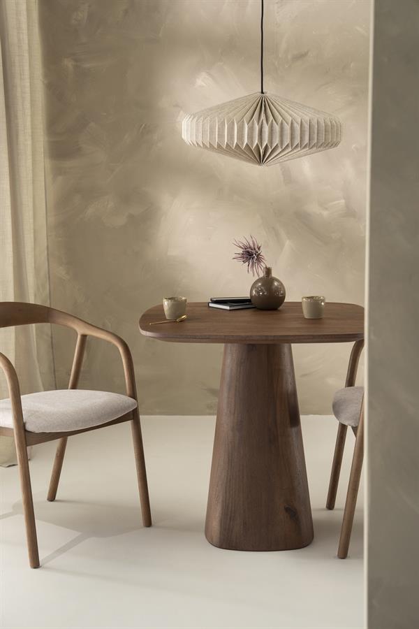 Eettafel Aron vierkant 80x80 - lichtbruin