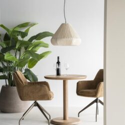 Bistrotafel Florent rond - lichtbruin
