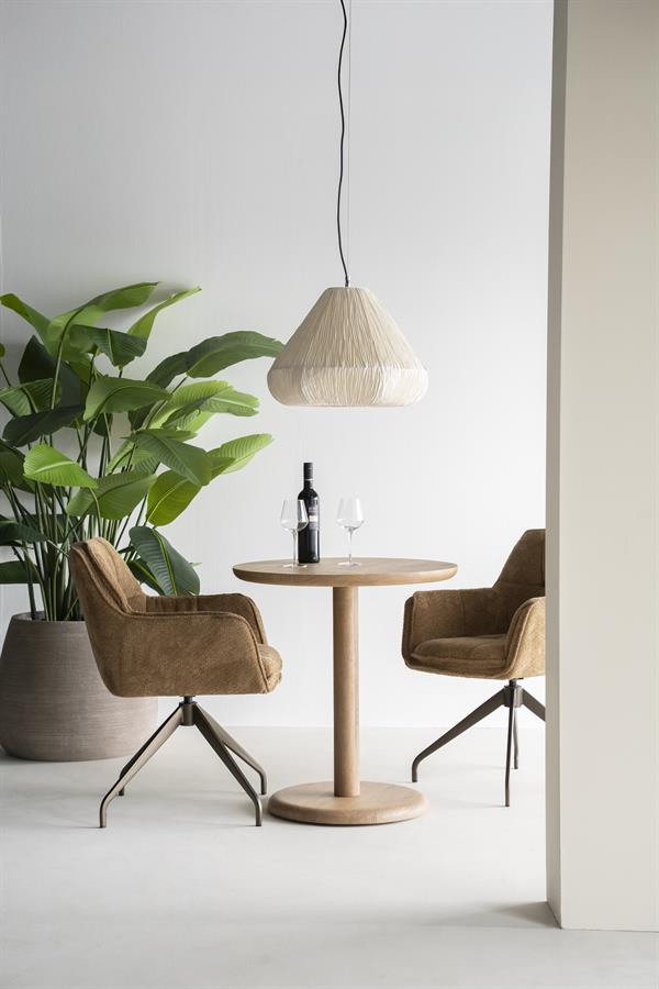 Bistrotafel Florent rond - lichtbruin