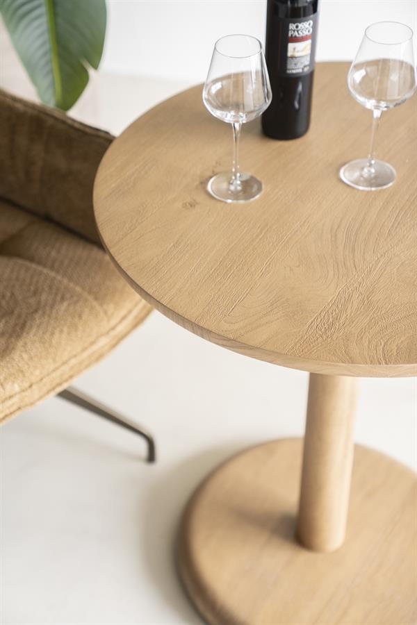 Bistrotafel Florent rond - lichtbruin