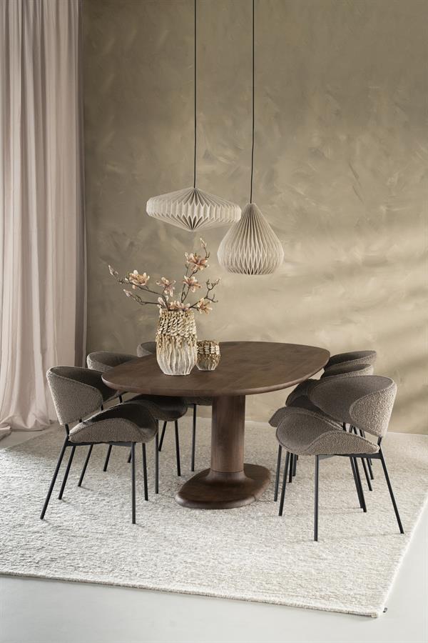 Eettafel Coco 180x110 cm - lichtbruin