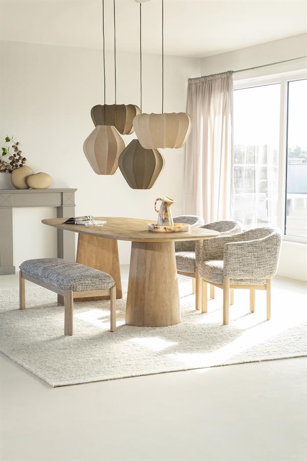 Eettafel Lune 240x105 cm - naturel