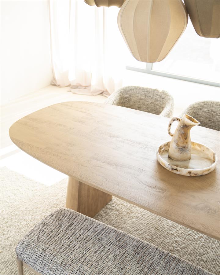 Eettafel Lune 240x105 cm - naturel