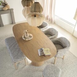Eettafel Lune 240x105 cm - naturel