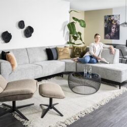 Stoel Lynn met arml - grijs fletcher