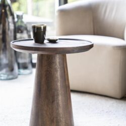 Bijzettafel Ron 46x49 - bruin