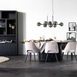 Eettafel Aron ovaal 250x110 - bruin