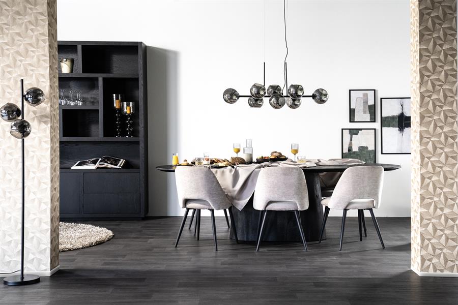 Eettafel Aron ovaal 250x110 - bruin