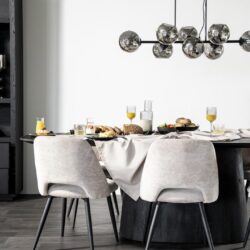 Eettafel Aron ovaal 250x110 - bruin