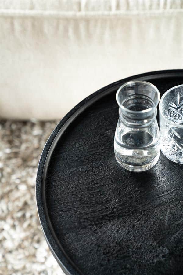 Bijzettafel Ron 46x49 - zwart