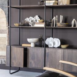 Wandkast James 4drs. - bruin