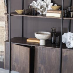 Wandkast James 4drs. - bruin