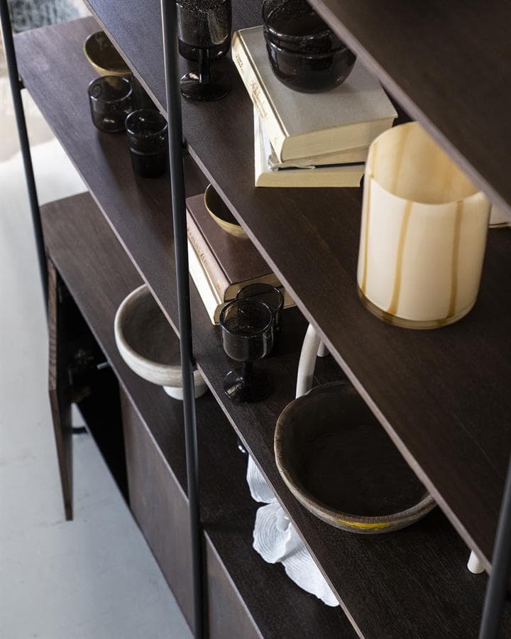 Wandkast James 4drs. - bruin