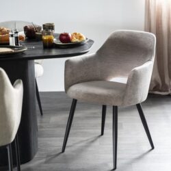 Stoel Esmee met arml. - bruin Mellow