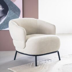 Fauteuil David - taupe Safari