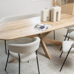 Eettafel Nikki 200x100 - naturel