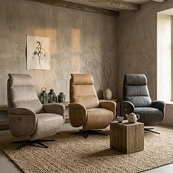 Relaxfauteuil Teye Bull Ecoleder in diverse kleuren voor ultiem comfort.