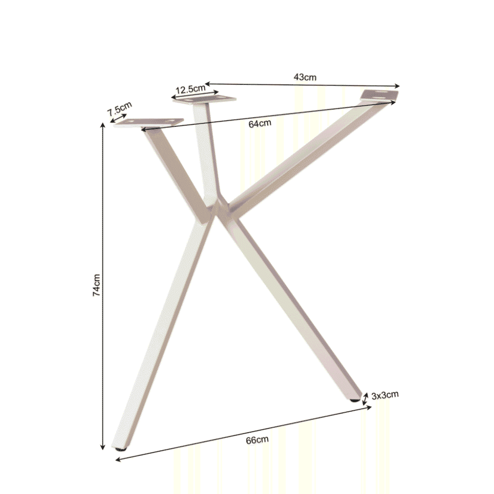 Stabiler Tischsockel aus Holz mit schlichtem Design, ideal für Ess- oder Arbeitstische, in heller Holzfarbe, moderner Landhausstil, Größe zum Anpassen.