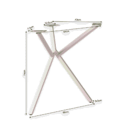 Stabiler Tischsockel aus Holz mit schlichtem Design, ideal für Ess- oder Arbeitstische, in heller Holzfarbe, moderner Landhausstil, Größe zum Anpassen.