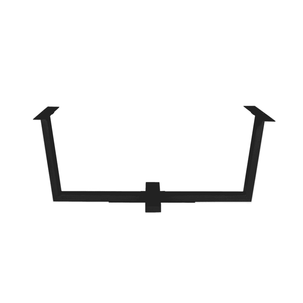 STF-0005-1-1024x1024 Stelpoten voor eettafel, zwart metalen frame, modern design, stevige constructie, geschikt voor maatwerk tafels, bij Mokana Meubelen.