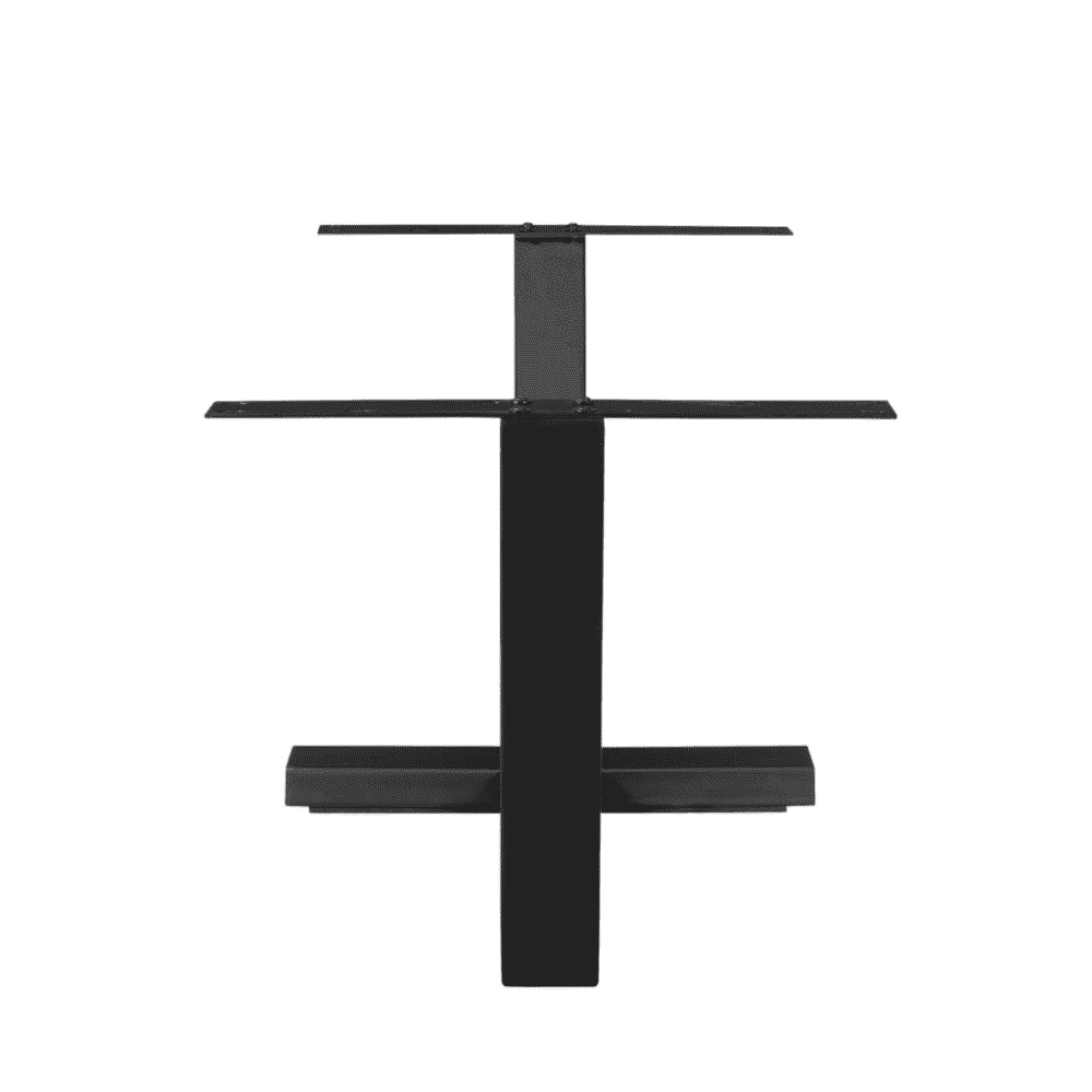 STF-0005-3-1024x1024 Steigerbare tv-meubel standaard in zwart, modern design voor woonkamer of tv-kamer, ideaal voor het plaatsen van tv's en accessoires, gemaakt van hoogwaardige materialen voor duurzaamheid.