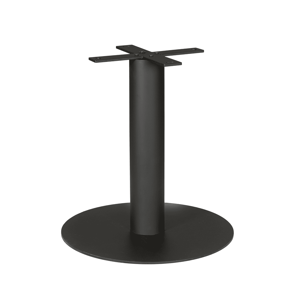 Robuuste stalen tafelvoet voor duurzame meubelconstructies, ideaal voor moderne eet- en bureautafels. Perfect op maat te maken met Mokana meubels voor een strakke uitstraling.