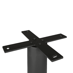 Roestvrijstalen tafelonderstel voor meubels, universeel en stevig, geschikt voor op maat gemaakte tafels en werkbanken. Ideaal voor duurzame en robuuste meubelontwerpen.