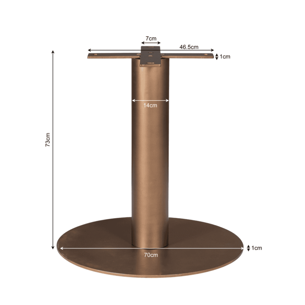 STF-0009-2-1024x1024 Elegant metalen tafelonderstel met goudkleurige afwerking, verstelbare hoogte, ideaal voor op maat gemaakte meubels en interieurdecoraties.