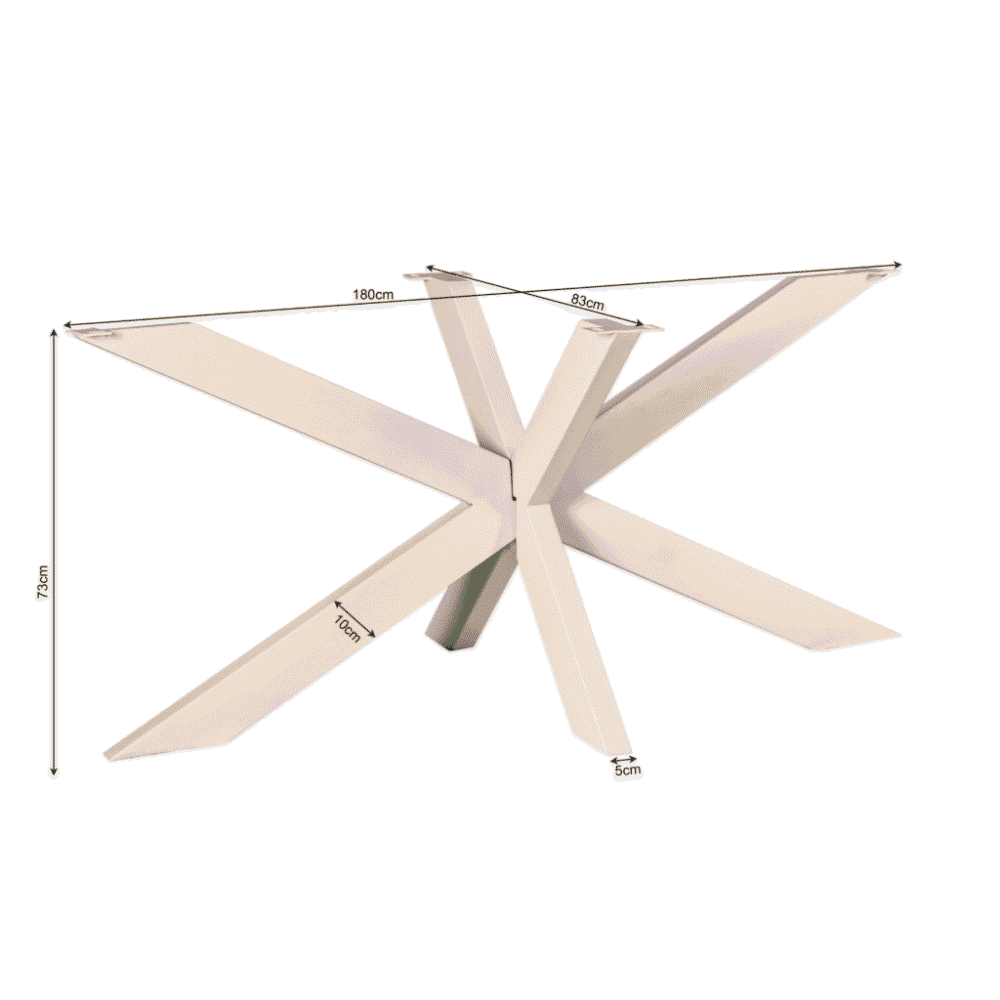 Luxuriöser, moderner Esstisch mit weißer Oberfläche, verstellbaren Maßen und einzigartigem Design, perfekt für trendige Interieurs und stilvolle Wohnräume.