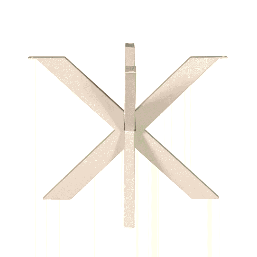 Strak en modern tafelonderstel van hout en MDF voor een eigentijdse eettafel of bureaublad. Perfect voor maatwerk tafelbladen, robuust ontwerp met een Scandinavische uitstraling.