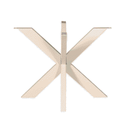 Strak en modern tafelonderstel van hout en MDF voor een eigentijdse eettafel of bureaublad. Perfect voor maatwerk tafelbladen, robuust ontwerp met een Scandinavische uitstraling.