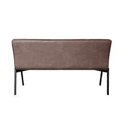 Stijlvolle Bank met Fluwelen Bekleding en Strakke Zwarte Poten, Perfect voor Modern Interieur, Op Mokana Meubelen.