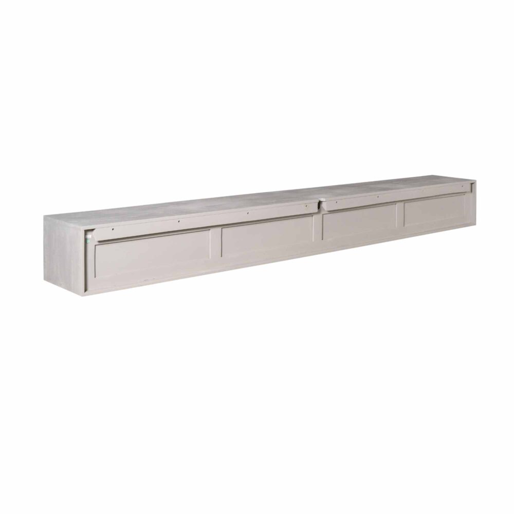 Elegante houten wandkast in een lichte afwerking, ontworpen voor optimale opbergruimte en stijlvolle inrichting. Geschikt voor woonkamer of slaapkamer, van Mokana Meubelen voor een tijdloze uitstraling.