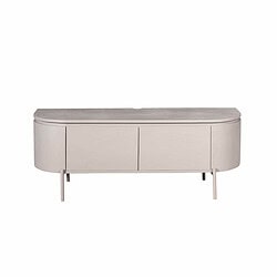 Luxe unieke tv-meubel van Mokana Meubelen met strakke afgeronde vormen en hoogwaardig houtafwerking. Perfect voor moderne woonkamerinrichting en praktische opbergruimte.