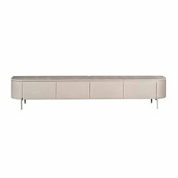 Elegant houten tv-meubel met afgeronde hoeken en strak design, perfect voor een moderne woonstijl. Gemaakt van hoogwaardige materialen, biedt ruime opbergmogelijkheden en stijlvol comfort.