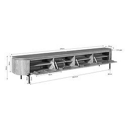 Efficiënte houten mediameubel met opbergvakken en uitschuifbare planken voor tv en multimediaapparatuur, ontworpen door Mokana Meubelen. Perfect voor een moderne woonkamer.