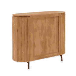 Houten buffetkast met natuurlijke afwerking en moderne design, perfect voor stijlvolle woonkamers en eetkamers. Mokana Meubelen biedt op maat gemaakte houten meubelstukken met hoogstaande kwaliteit.