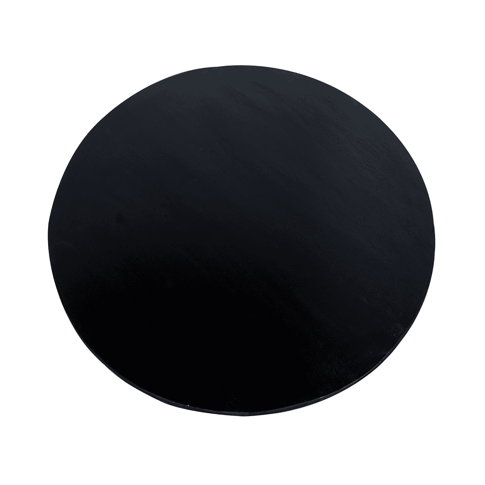 Hoogwaardige zwarte eettafel rond tafel - design meubel van Mokana Meubelen zwart.