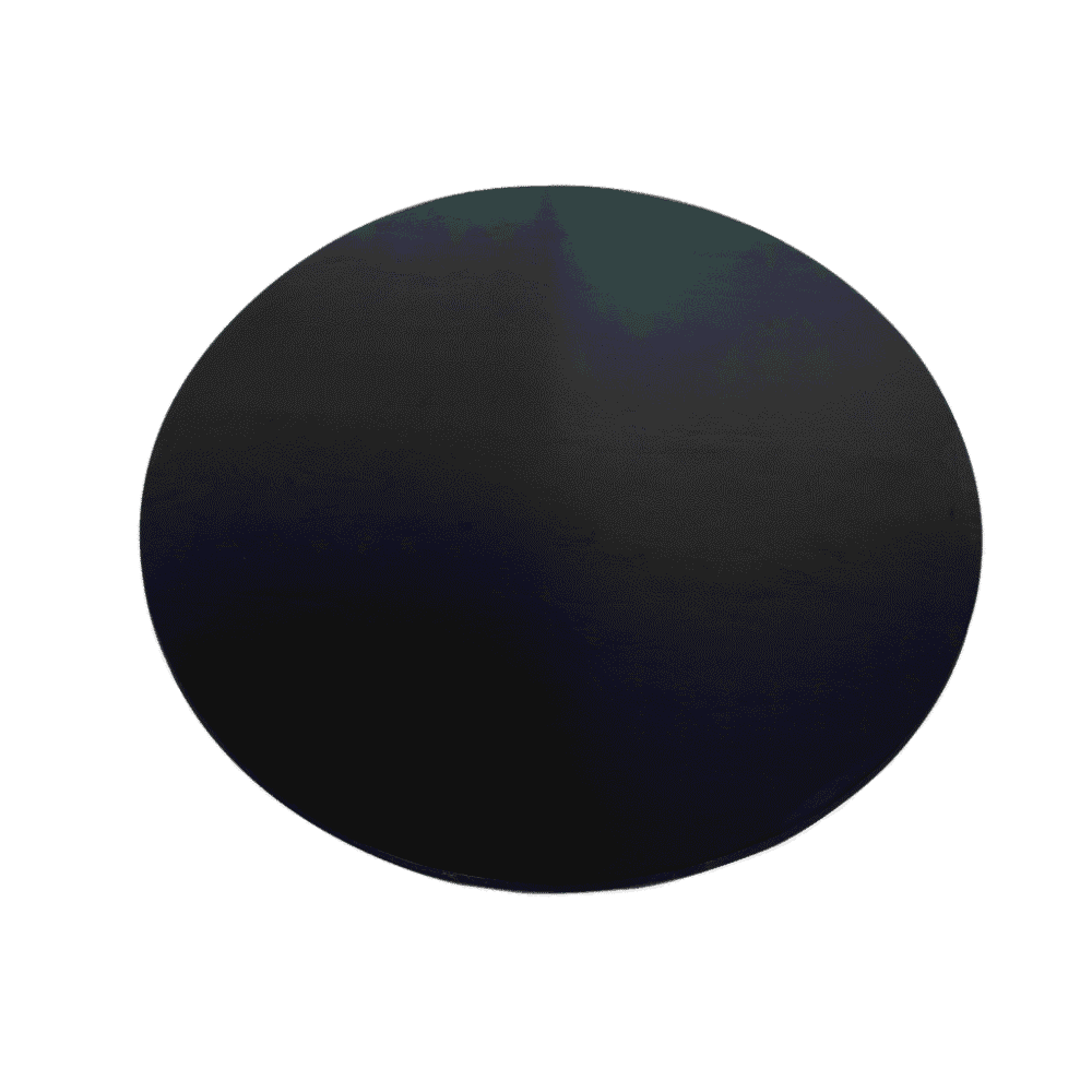 Gestileerde zwarte houten tafel, modern design, perfect voor woonkamer of kantoor, gemaakt door Mokana Meubelen, hoogwaardige afwerking, strakke uitstraling, duurzame materialen.