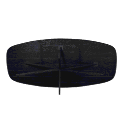 Modern zwart eettafel van massief hout met strakke zwarte afwerking, ontworpen door Mokana Meubelen, ideaal voor een eigentijdse eetruimte en combineert stijl met functionaliteit.