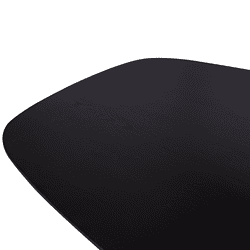 Robuuste zwarte eettafel met massief hout design, ideaal voor modern en landelijk interieur, duurzaam en tijdloos meubel van Mokana Meubelen.