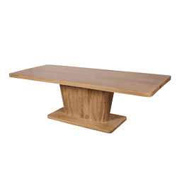 Massief houten eettafel met uniek design, handgemaakt van duurzaam gekeurd hout, perfect voor moderne en landelijke interieurs.