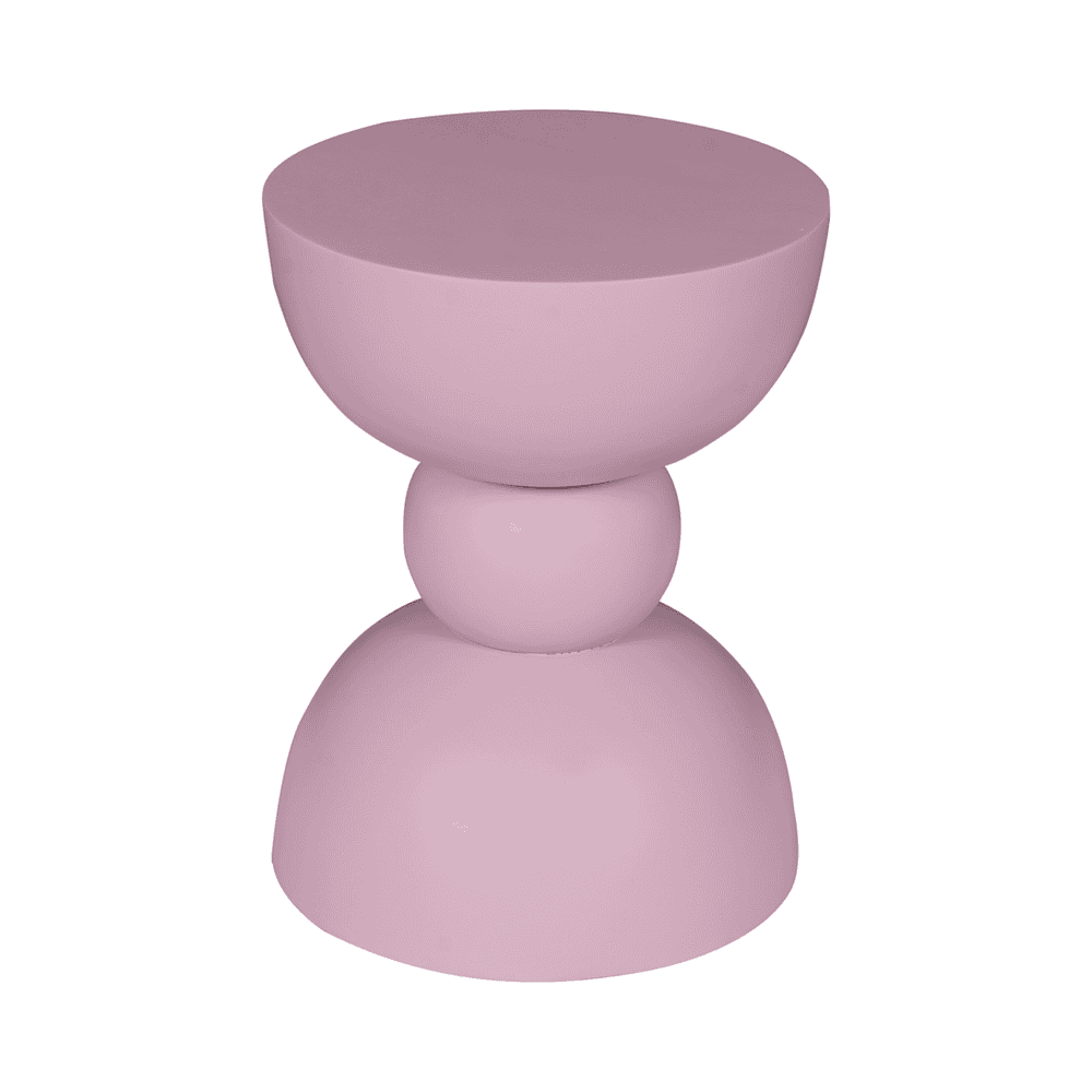 Unieke roze salontafel van hout met een modern design, ideaal voor een eigentijdse woonkamer, verkrijgbaar bij Mokana Meubelen.