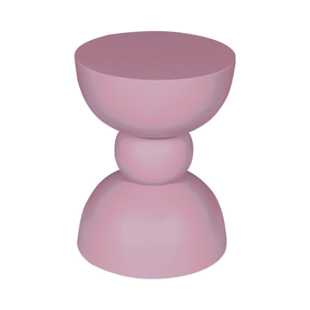 Uniek houten bijzettafel in roze kleur, handgemaakt design, modern en functioneel voor woonkamer of slaapkamer. Perfect voor decoratie of als kleine tafel, hoogwaardige kwaliteit meubel.